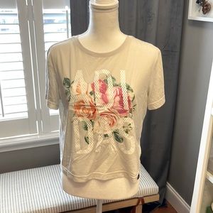 Adidas floral crop top